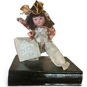 Vintage Japanese Samurai Warrior Doll